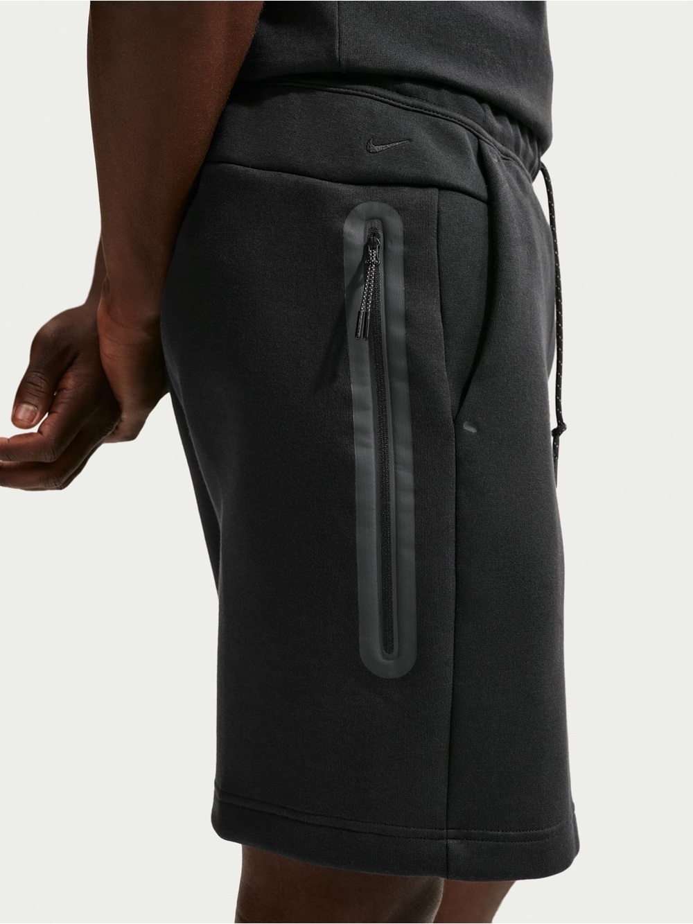 Nike Black Athletic Tech Zip-Detail Shorts, Like New!